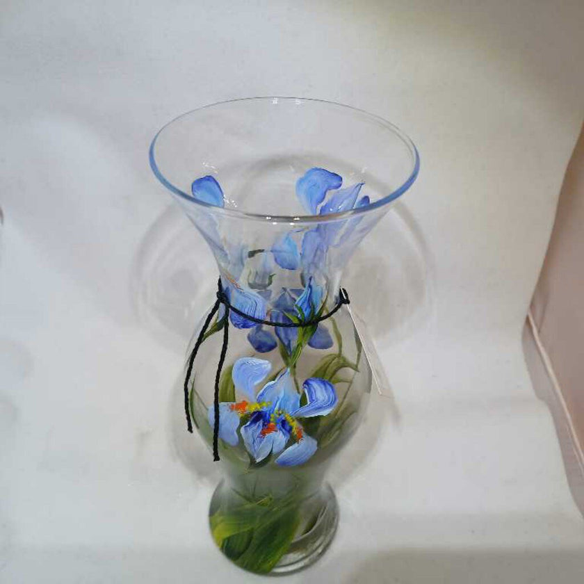 Blue Iris Vase