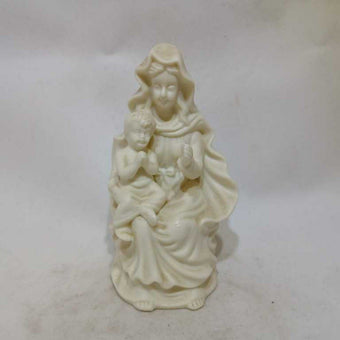 Hermitage Pottery Jade Mary with Baby Statue