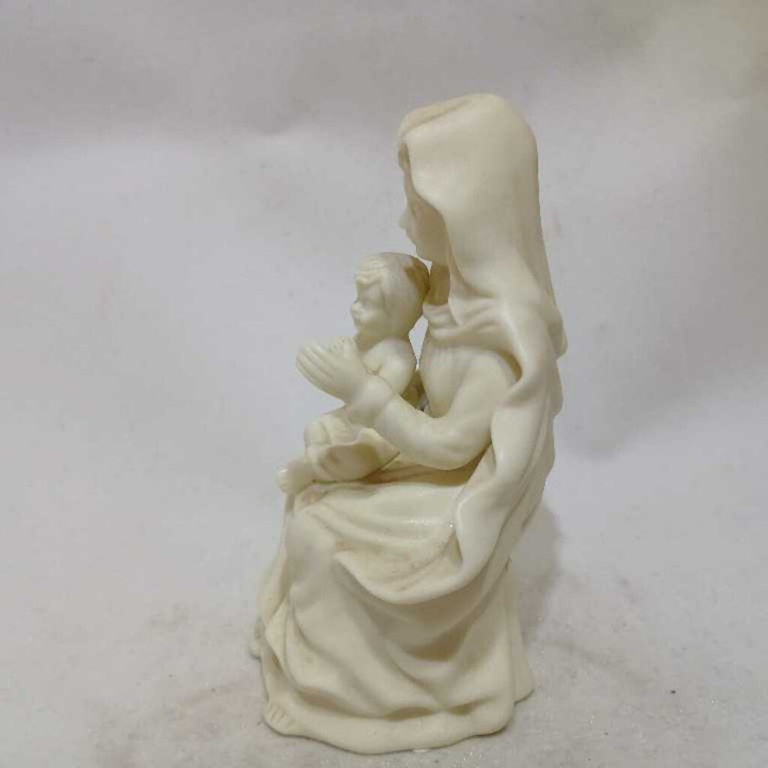 Hermitage Pottery Jade Mary with Baby Statue