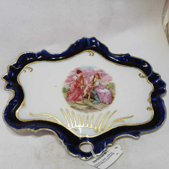 Beautiful Decorative Plate with Dancing Women & Cherub