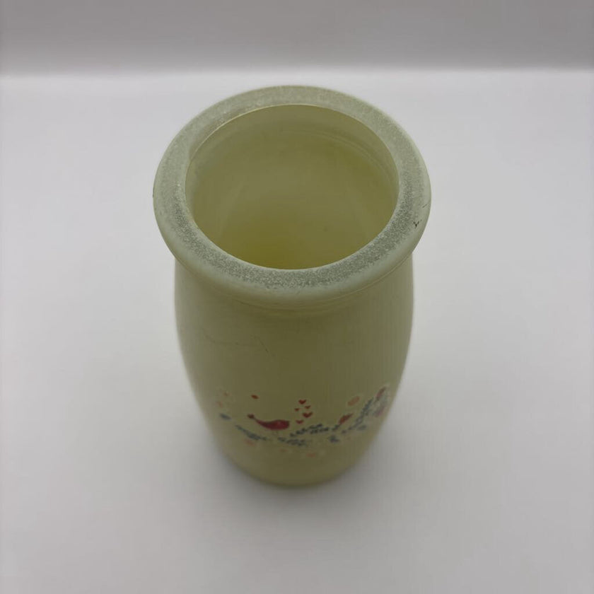 Painted Bird & Hearts Bottle