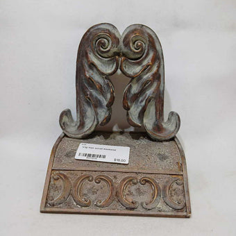 Vintage Iron Scroll Bookend