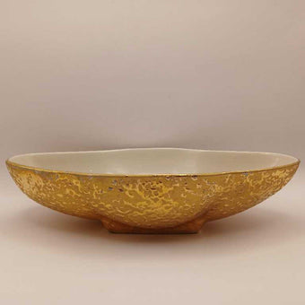 22kt Weeping Bright Gold Dish