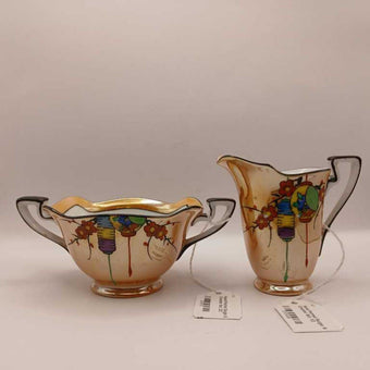 Hand Painted Surgar & Creamer Set: 2/2