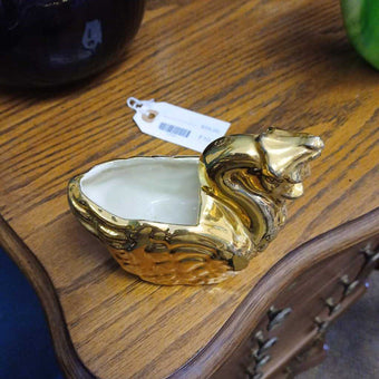 Gold Swan Planter