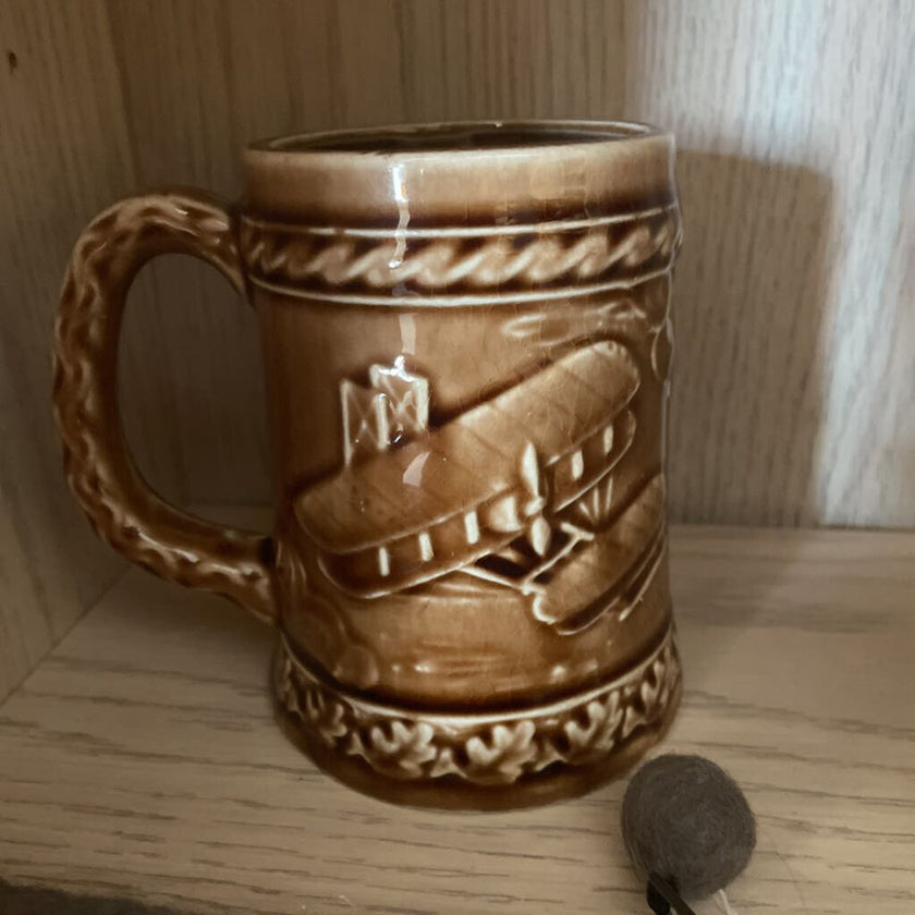 Brown Airplane Mug-Japan