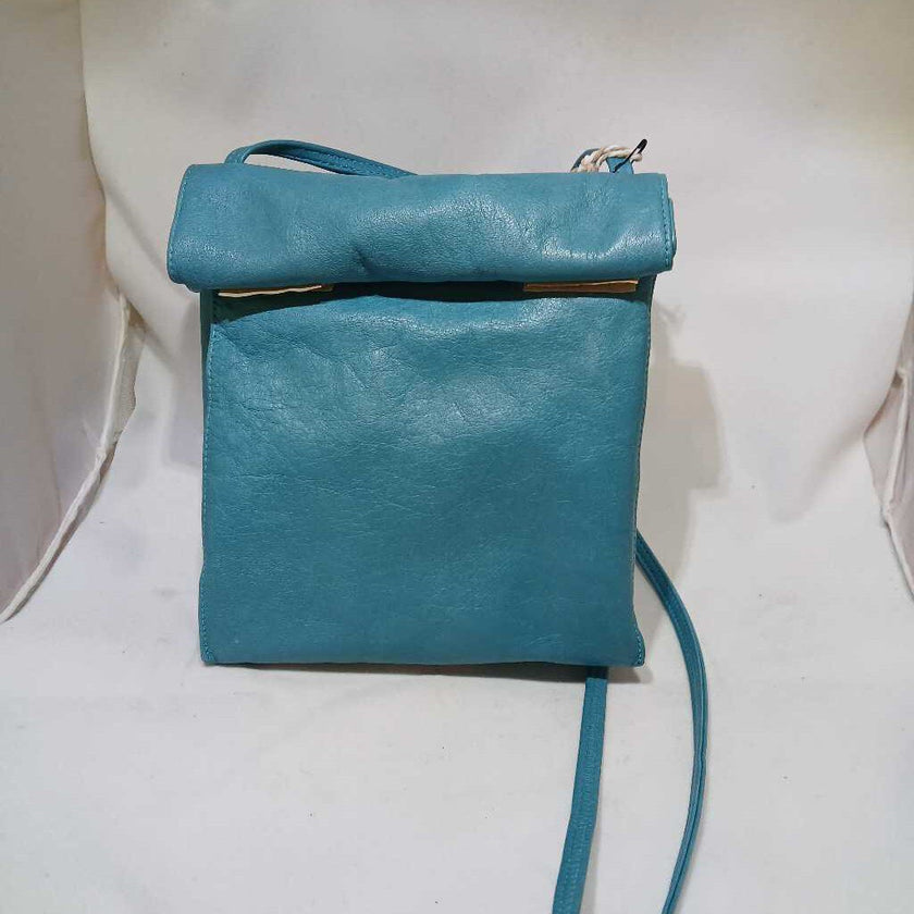Vintage Blue Lunch Bag Purse