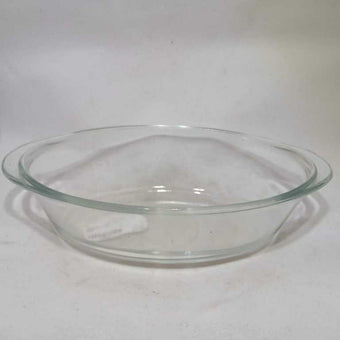 Glasbake oval casserole dish-clear