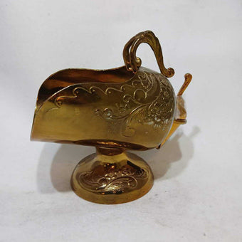 Ornate Gold Sugar Mini Scuttle w/Scoop