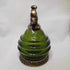 Green Glass Jar w/ Decorative Lid