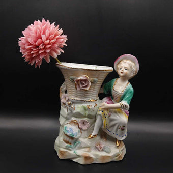 Porcelain Woman Planter