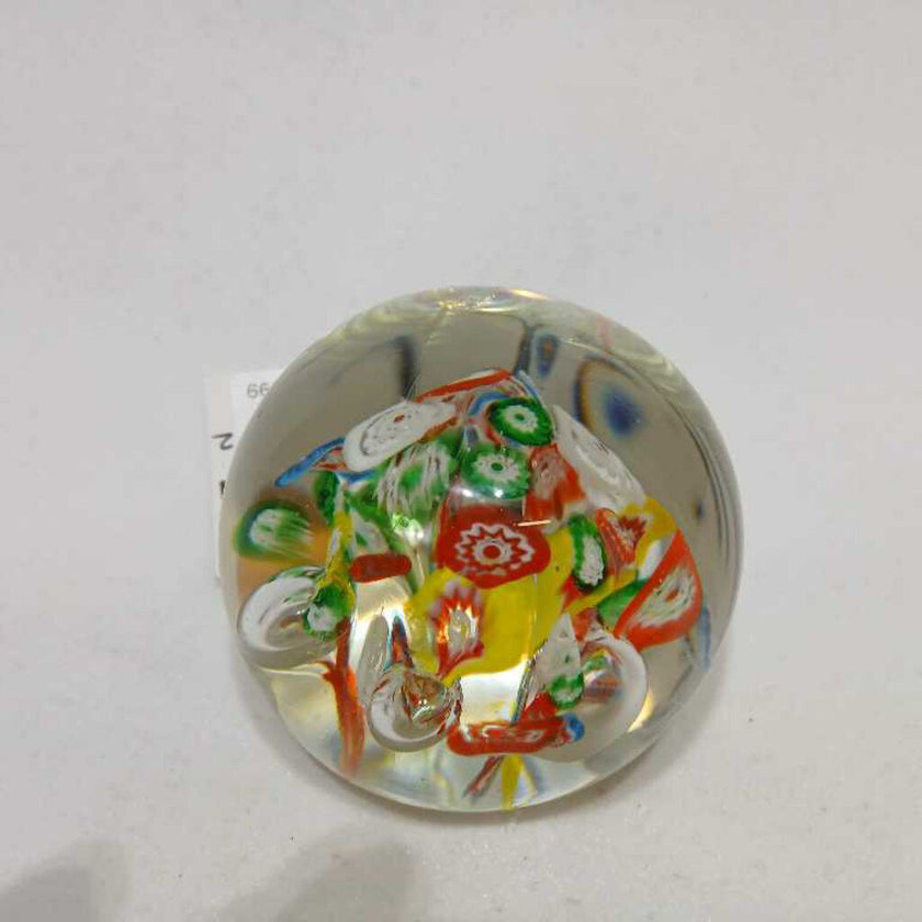 Vintage millifiori paperweight 5222