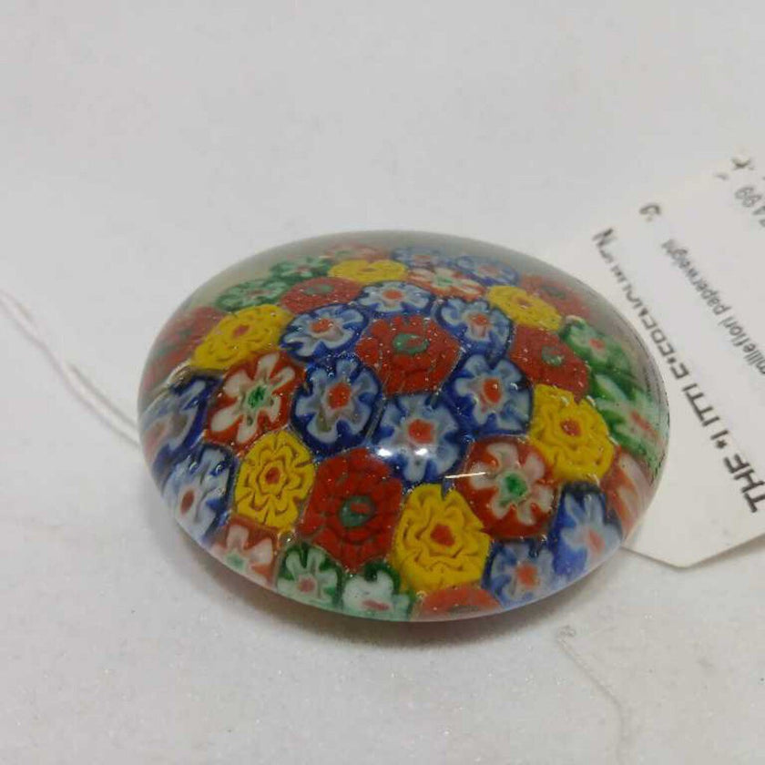 Vintage millefiori paperweight 5220