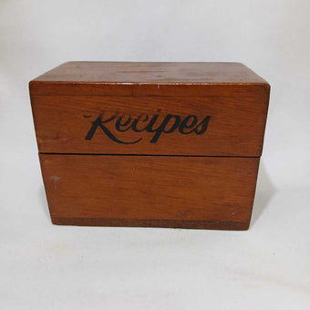 Wooden recipe box 5303