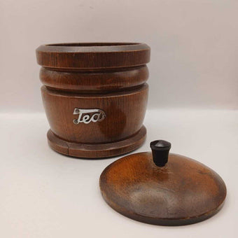 Oak Wooden tea caddy from England 5523