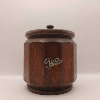 Wooden loose leaf tea or tea bag caddy from England