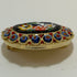 Black Oval Micro Mosaic Brooch
