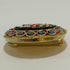 Black Oval Micro Mosaic Brooch