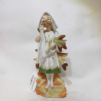 Mourning Vase Victorian German Spill Vase