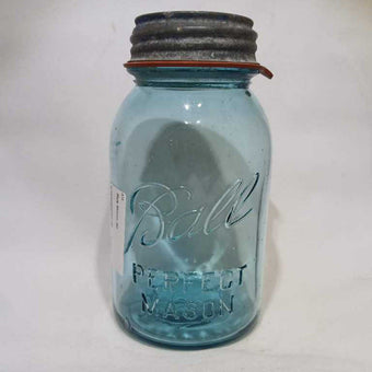 Blue Mason jar