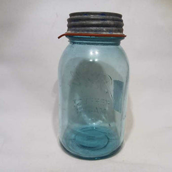 Blue Mason jar