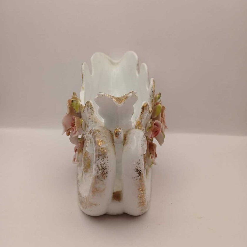 Lefto China hand painted sleigh -as is