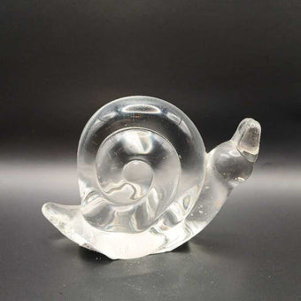 Vintage Glass Snail Paperweight