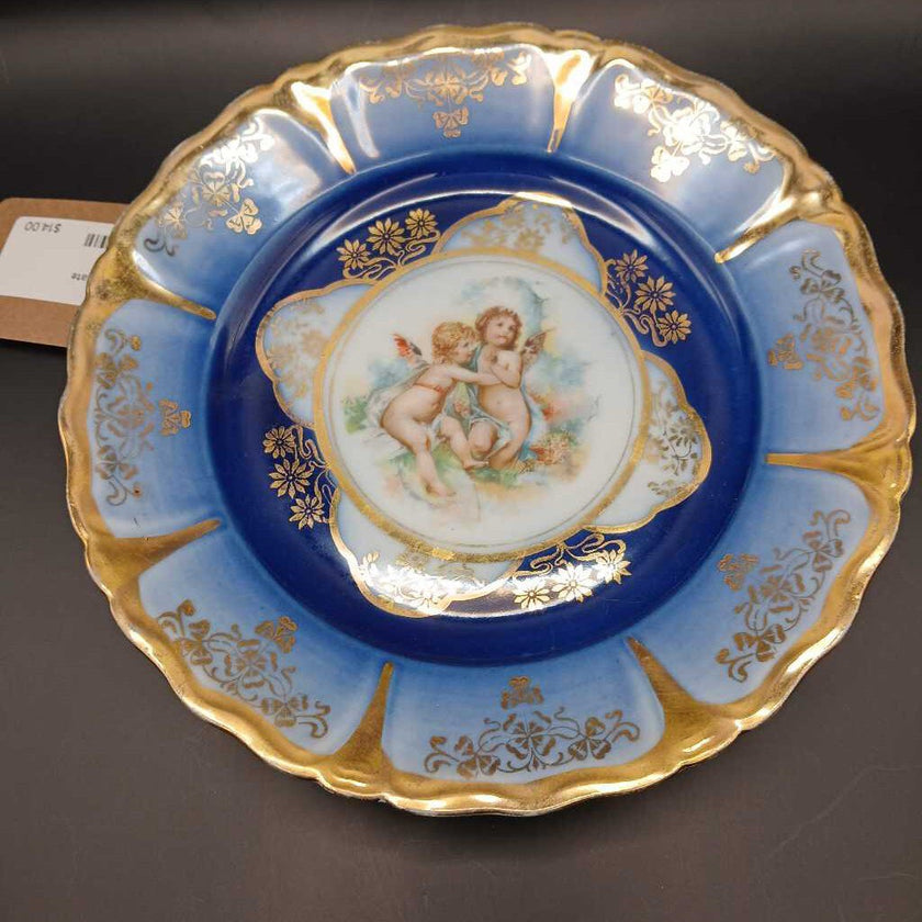 Blue Cherub Plate