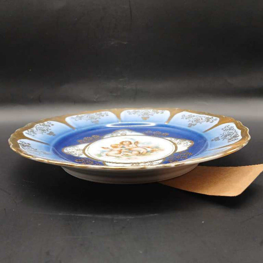 Blue Cherub Plate