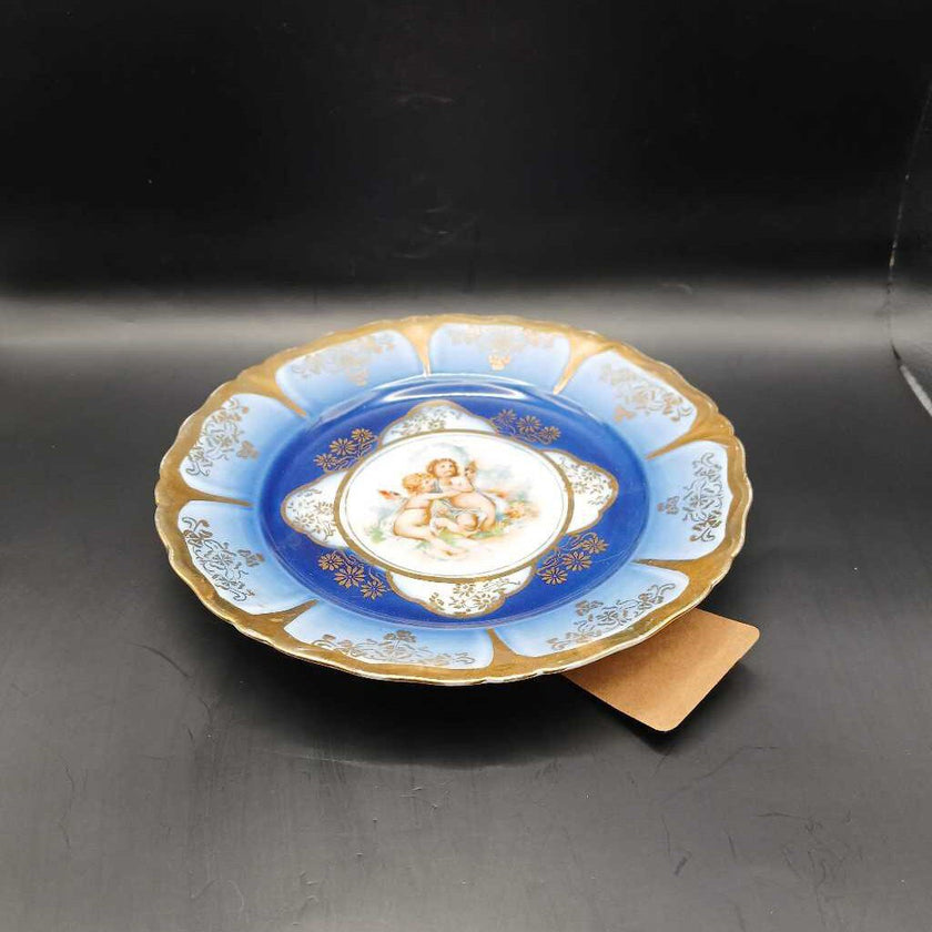 Blue Cherub Plate