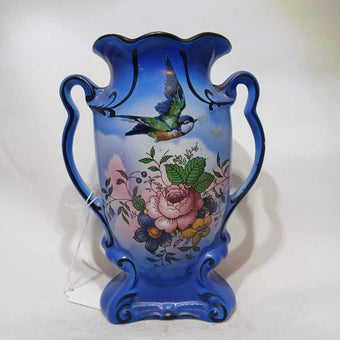 Made in England Blue Vase Early 20th Century