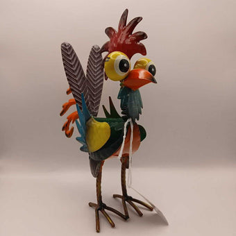 Colorful Garden Rooster Decoration