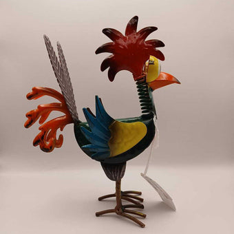 Colorful Garden Rooster Decoration