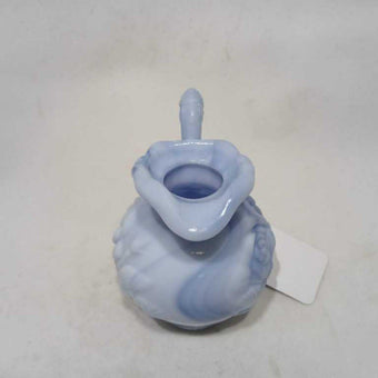 Avon 1978 Floral Blue Milk Glass Style