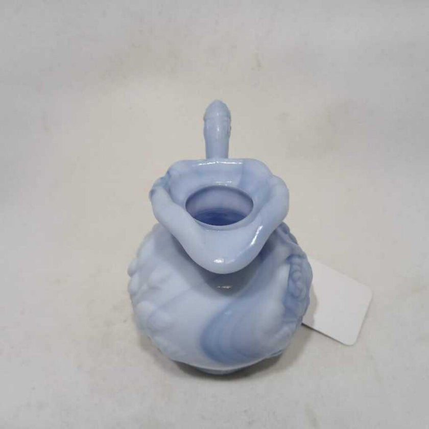 Avon 1978 floral blue milk glass style