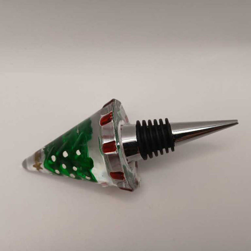Christmas tree bottle stopper