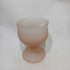 Vintage Tiara Indiana Glass Pink Frosted Satin Goblet