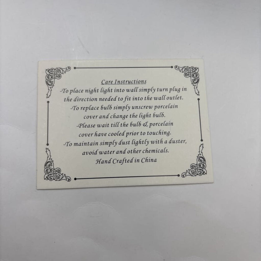 Sorelle Holly Porcelain Night Light