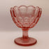 Fenton Thumbprint Pink Glass Footed Candy Dish