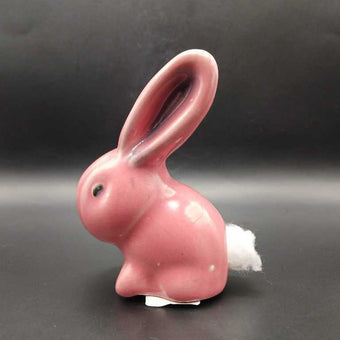 Pink Rabbit Cotton Ball Dispenser