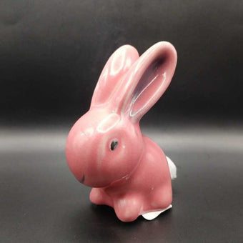 Pink Rabbit Cotton Ball Dispenser