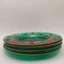 Vintage Set of 4 Emerald Christmas Plates