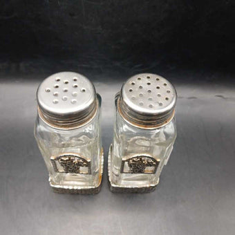 Ganz Glass & Pewter Grape Salt & Pepper Shaker Set