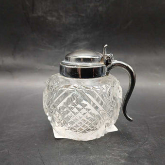 Cut Glass Mustard Pot