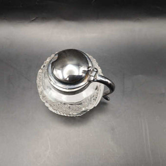 Cut Glass Mustard Pot