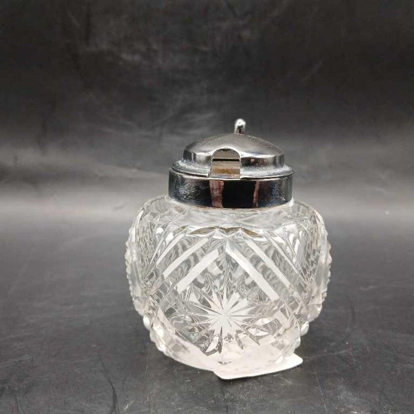 Cut Glass Mustard Pot