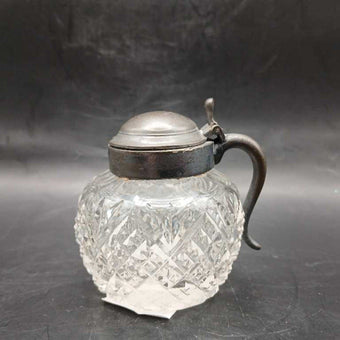 Cut Glass Mustard Pot #2