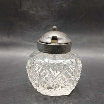 Cut Glass Mustard Pot #2