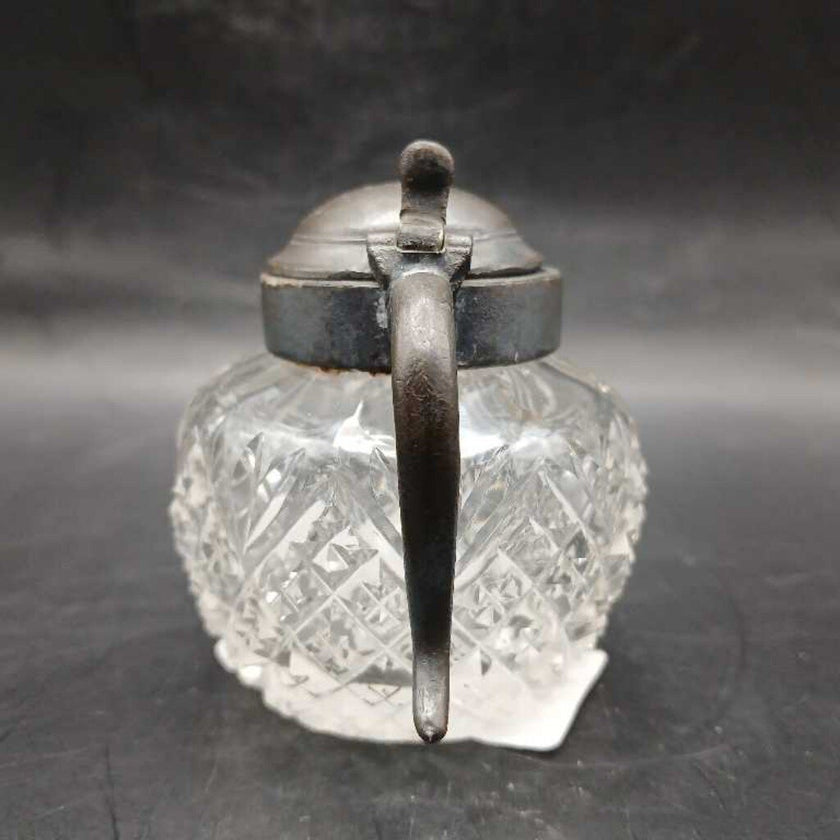 Cut Glass Mustard Pot #2