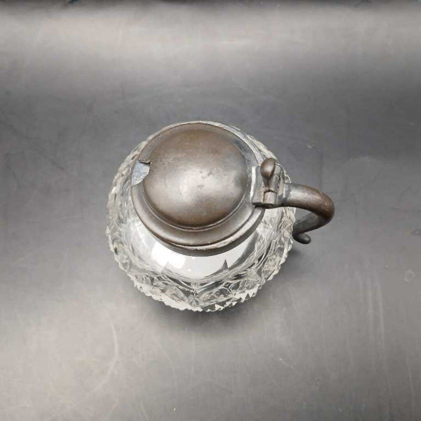 Cut Glass Mustard Pot #2